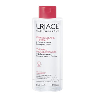 Eau micellaire thermale peaux sensibles à l'extrait d'abricot Uriage  - 500ml