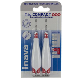 Brossettes interdentaires espaces larges (ISO 4/4/4) TrioCompact Inava - x 6