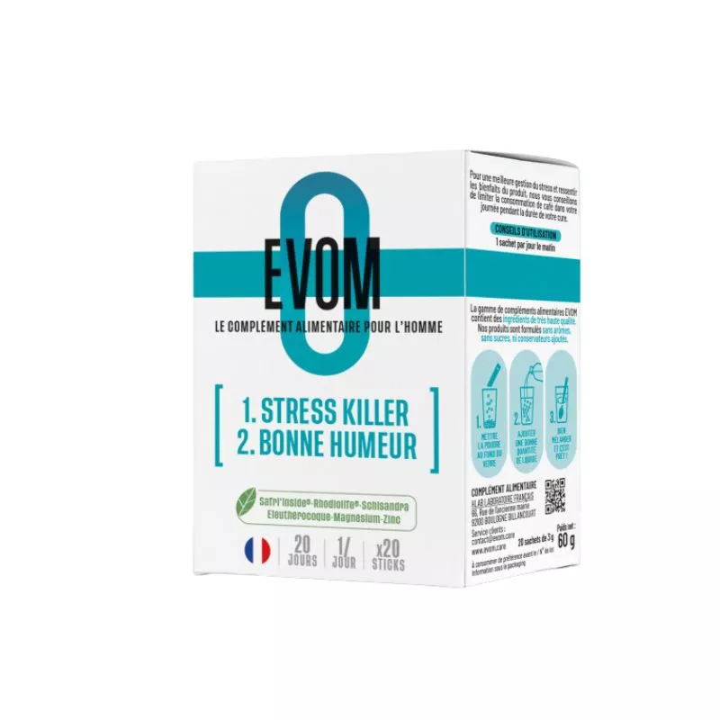 Stress Killer bonne humeur EVOM - Gestion du stress - 20 sticks
