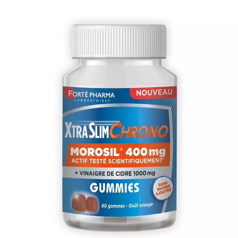 Gummies XtraSlim Chrono Forté Pharma - Vinaigre de cidre & Morosil - 60 gommes