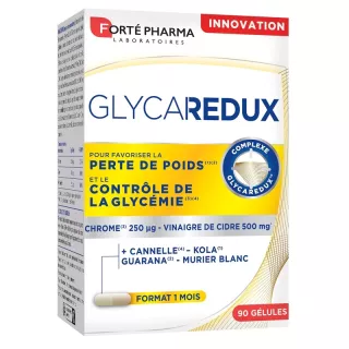 Glycaredux régulation glycémique Forté Pharma - Minceur - 90 gélules