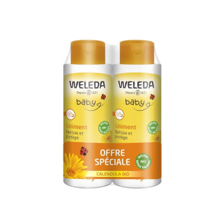 Liniment au calendula Weleda Baby - Change et siège bébé - 2 x 400ml