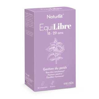EquiLibre 18-29 ans Naturfit Ineldea - Bien-être émotionnel - 60 comprimés