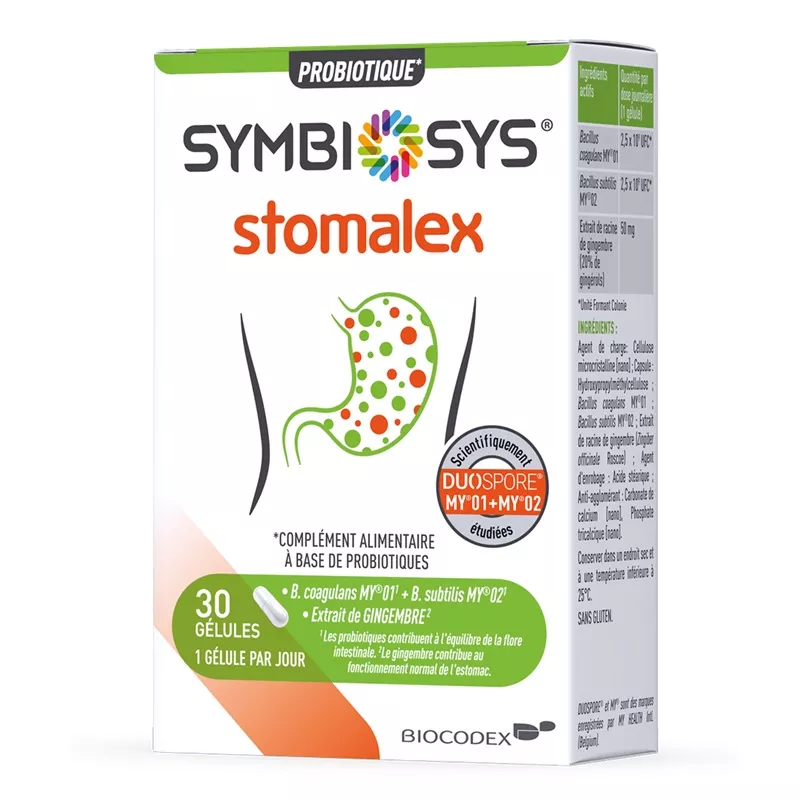 Stomalex Symbiosys - Flore intestinale - 30 gélules