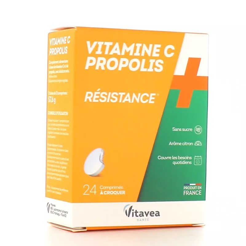 Vitamine C + Propolis Nutrisanté - Vitalité - 24 comprimés