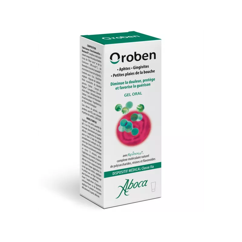 Gel oral Oroben Aboca - Antiseptique - 15ml