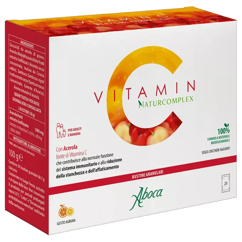 Vitamin C Naturcomplex Aboca - Vitamine C 100% naturelle - 20 sachets