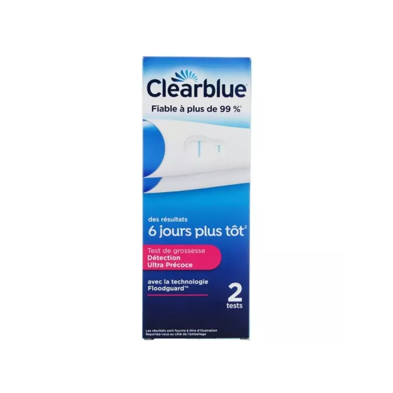 Test de grossesse détection ultra-précoce digital Clearblue - 2 tests