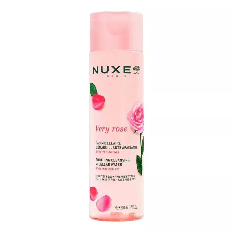 Eau micellaire démaquillante apaisante 3-en-1 Very Rose de Nuxe - 200ml