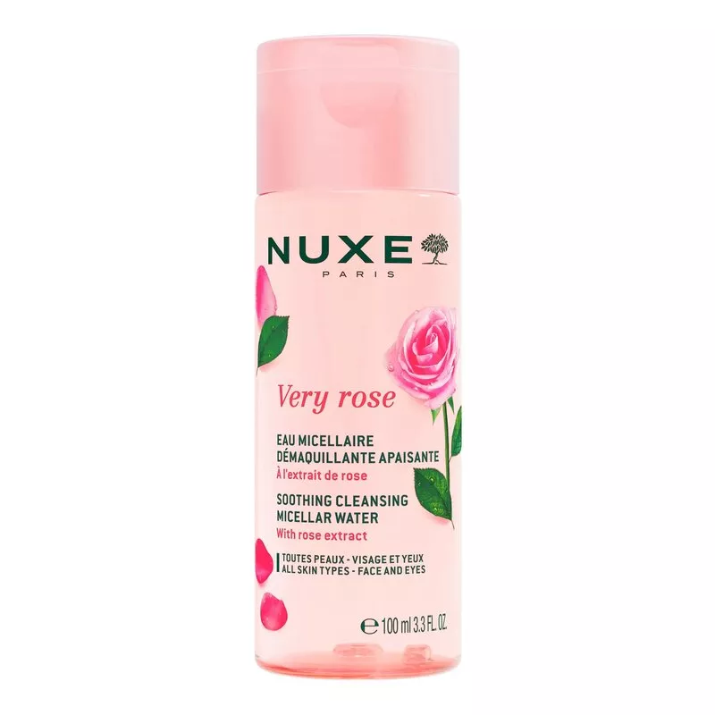 Eau micellaire démaquillante apaisante 3-en-1 Very Rose de Nuxe - 100ml