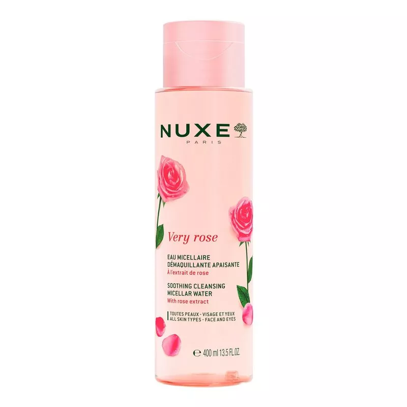 Eau micellaire démaquillante apaisante 3-en-1 Very Rose de Nuxe - 400ml