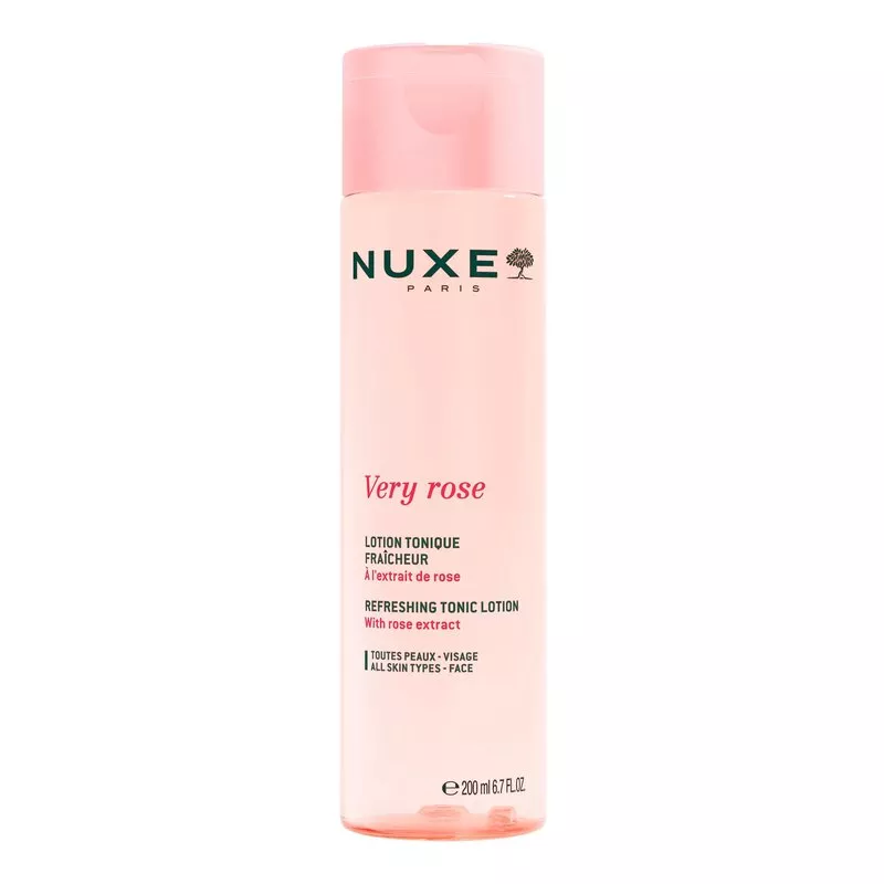 Lotion tonique fraîcheur Very Rose de Nuxe - Notes délicates de rose - 200ml