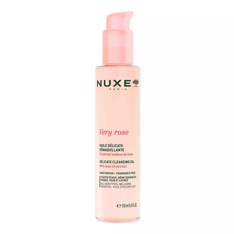 Huile délicate démaquillante Very Rose Nuxe - Tous types de peaux - 150ml
