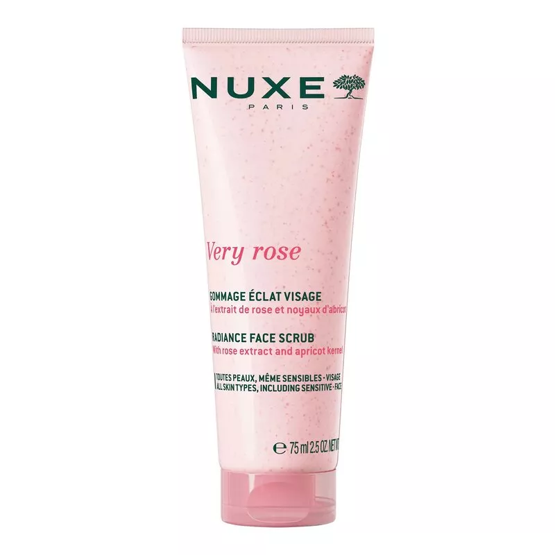 Gommage éclat visage Very Rose Nuxe - Tous types de peaux - 75ml
