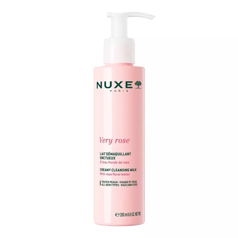 Lait démaquillant onctueux Very Rose de Nuxe - Peau hydratée - 200ml