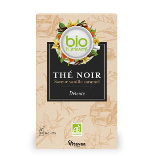 Thé noir saveur vanille caramel Bio Vitavea - Détente - 20 sachets
