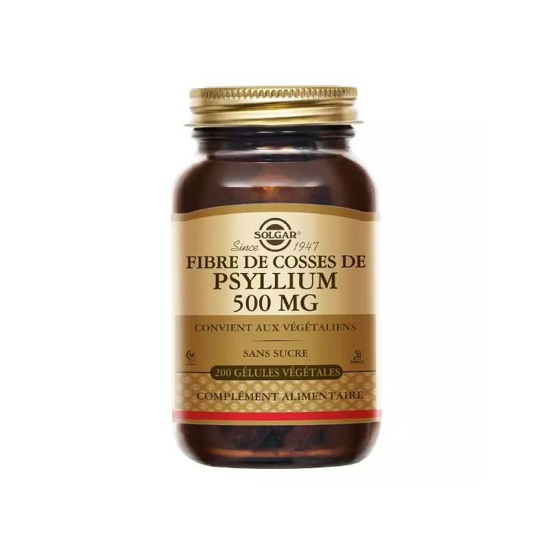 Solgar Fibre de Cosses de Psyllium -200 Gélules Végétales