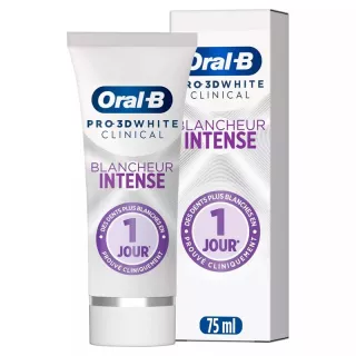 Dentifrice blancheur intense White Clinical Oral-B Pro 3D - 75ml