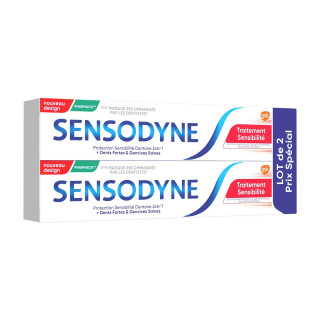 Dentifrice traitement sensibilité Sensodyne - Sensibilité dentaire - 2x75ml