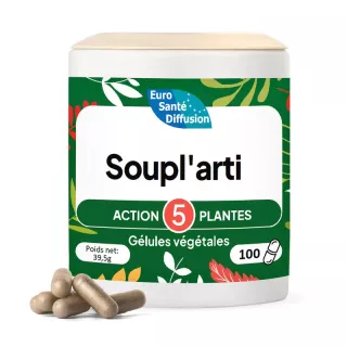 Soupl’arti Action 5 plantes Phytofrance - Souplesse physique - 100 gélules