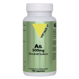 Ail 500mg macérât huileux Vit'all+ - Système immunitaire - 100 capsules