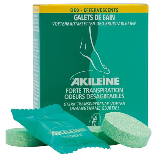 Galets de bain déo-effervescents Akileïne Asepta - 6 galets