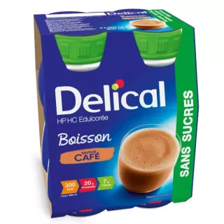 Boisson HP/HC édulcorée sans sucres Café Delical - 4 x 200ml