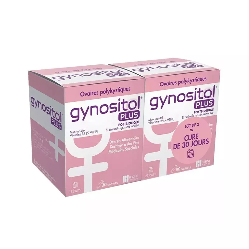 Gynositol® Plus Postbiotique Besins International - SOPK - 2 x 30 sachets