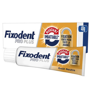 Crème adhésive prothèse totale & partielle Mordant Imbattable Fixodent Pro Plus - 57g