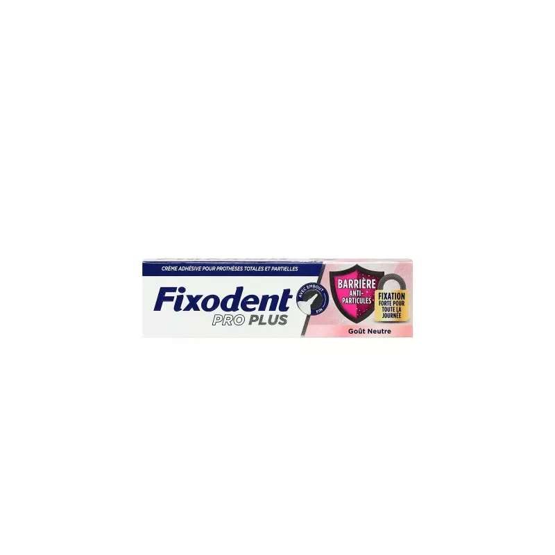 Crème adhésive anti-particules Fixodent Pro Plus - 40g