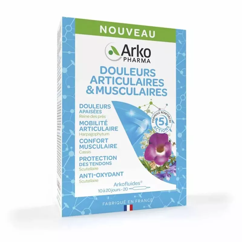 Douleurs articulaires & musculaires Arkofluides Arkopharma - 30 ampoules