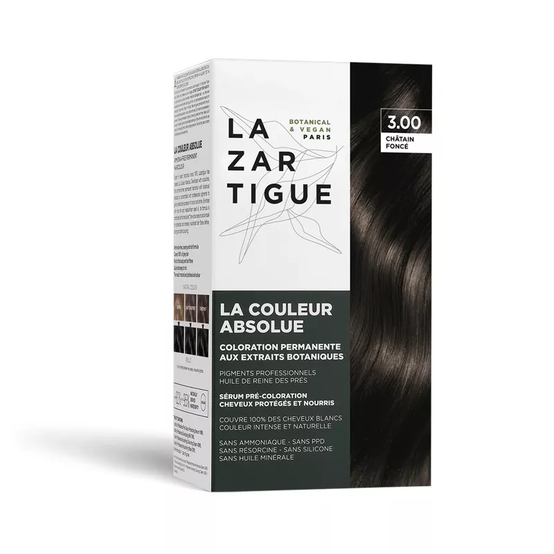 Coloration permanente 3.00 Châtain foncé La Couleur Absolue Lazartigue