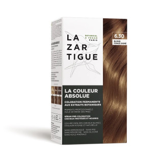 Coloration permanente 6.30 Blond foncé doré La Couleur Absolue Lazartigue