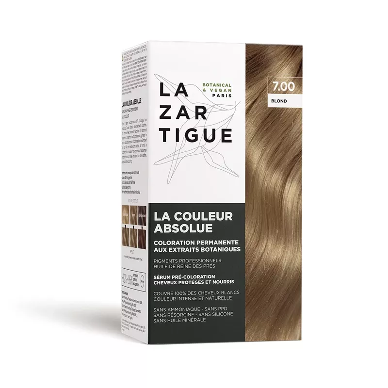 Coloration permanente 7.00 Blond La Couleur Absolue Lazartigue