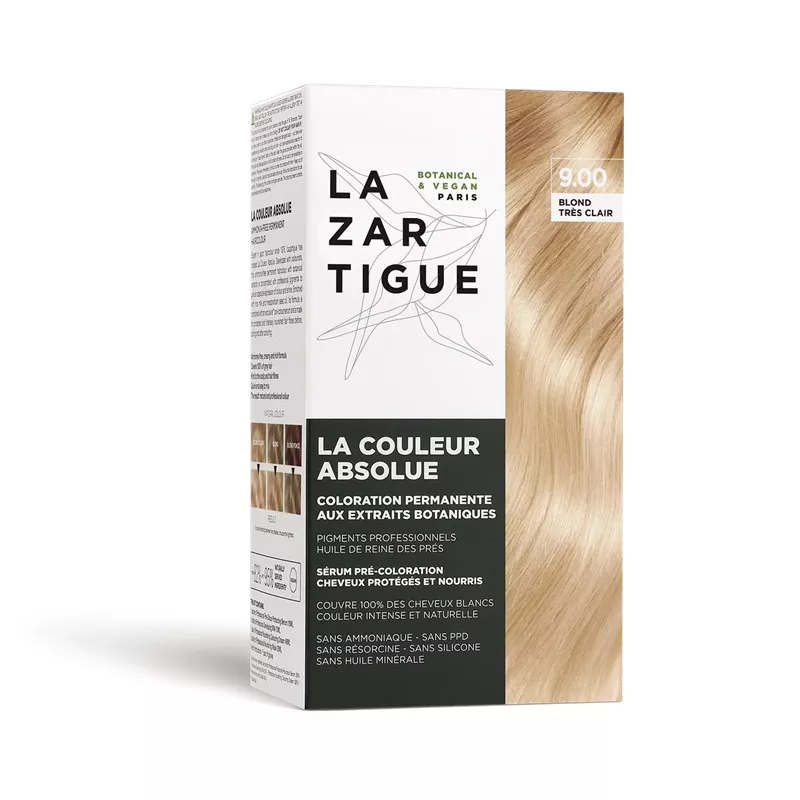 Coloration permanente 9.00 Blond très clair La Couleur Absolue Lazartigue