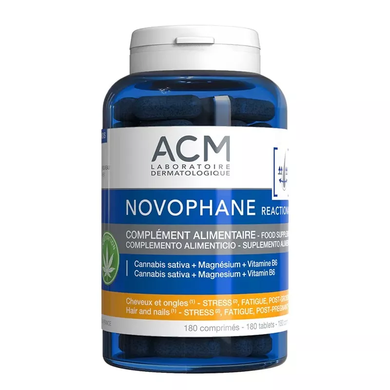 Novophane Reactional ongles et cheveux Laboratoires ACM - 180 comprimés