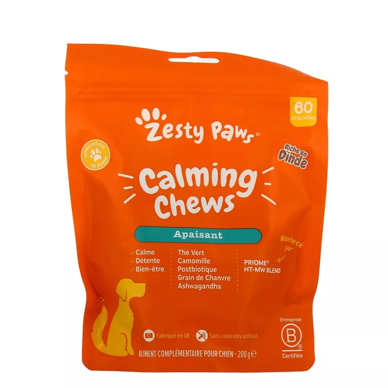 Apaisant Hip & Joint Chews Zesty Paws - 60 friandises à la dinde