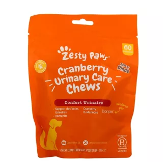 Confort urinaire Urinary Care Chews Zesty Paws - 60 friandises à la dinde