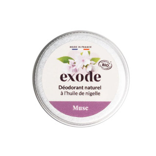 Déodorant baume naturel et bio Musc Exode - Format voyage 10g