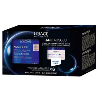Crème rose redensifiante 50ml + Masque de nuit redensifiant 15ml Offert Age Absolu Uriage