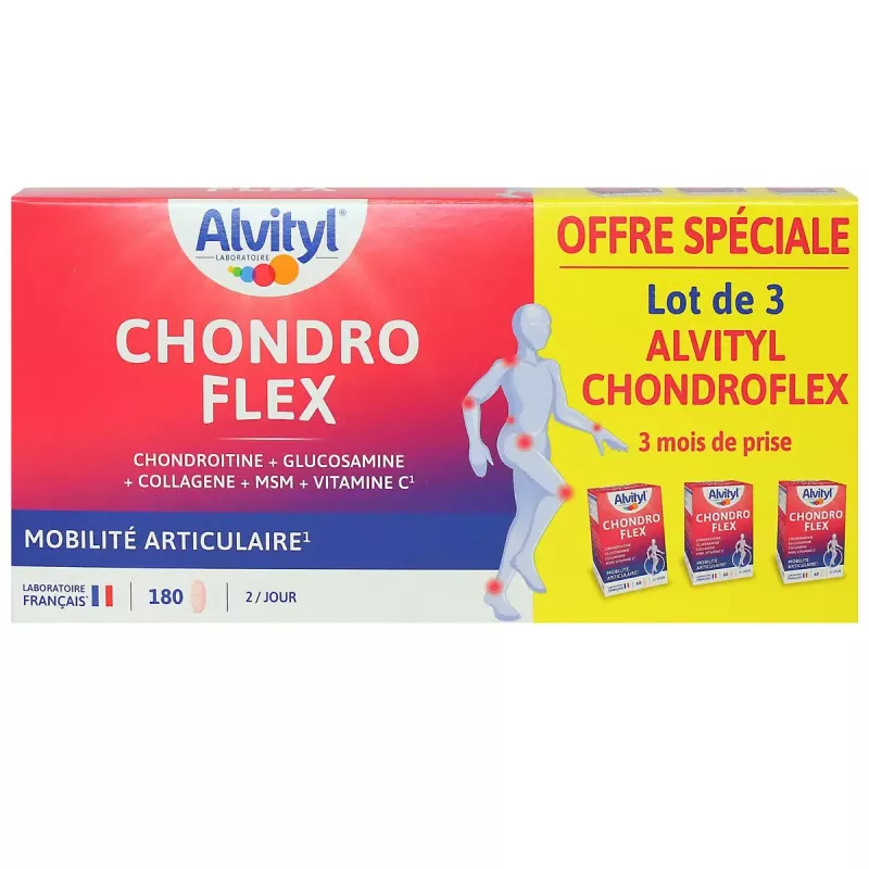 Alvityl Chondro Flex lot de 3 -180 gélules