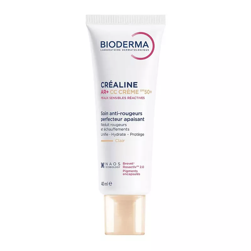 Soin anti-rougeurs perfecteur apaisant Créaline AR+ CC Crème SPF50+ Bioderma - 40ml