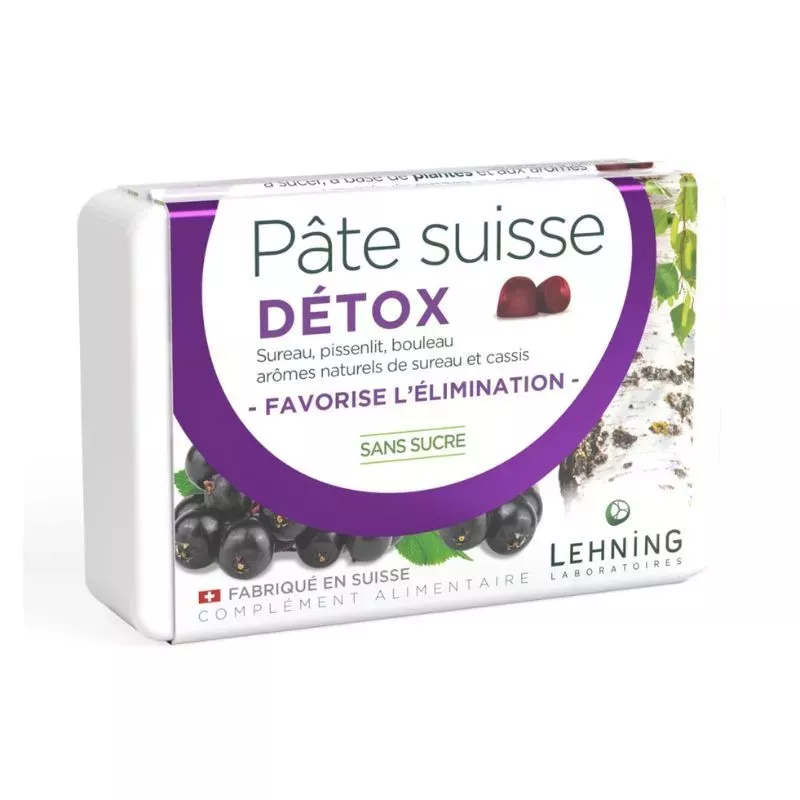 Pâte Suisse Détox Lehning - 40 gommes