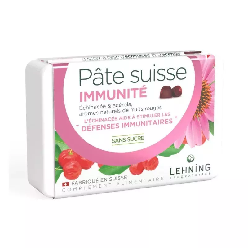 Pâte Suisse immunité Lehning - 40 gommes