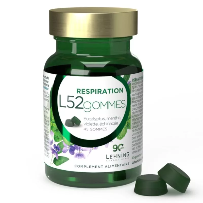 Gommes Respiration L52 Lehning - 45 gommes