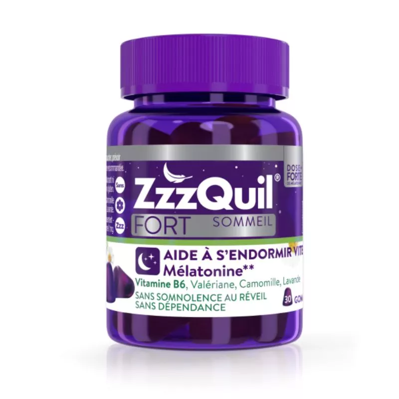 ZzzQuil Sommeil Fort Fruits des bois de Merck - Endormissement - 60 gommes