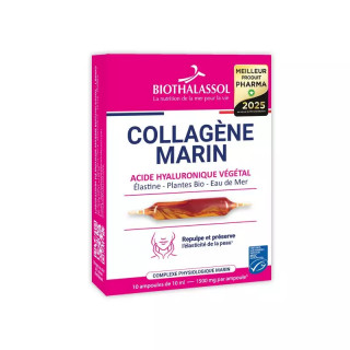 Biothalassol Collagène marin - Élasticité de la peau - 10 ampoules