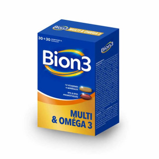 Multi & Oméga 3 Bion 3 - Bien-être au quotidien - 30 comprimés + 30 capsules
