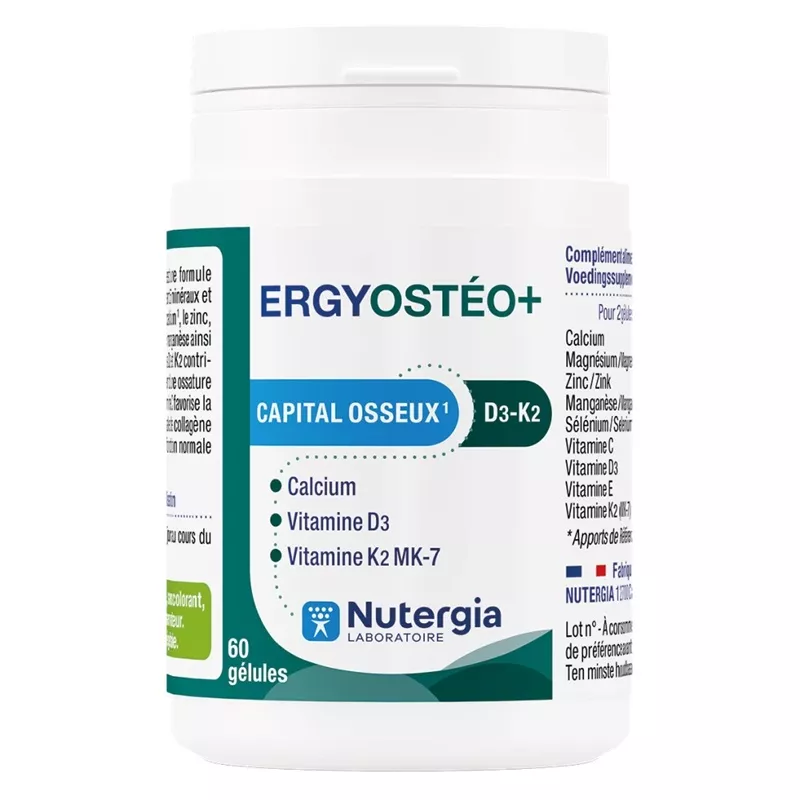 ErgyOstéo+ Capital osseux Nutergia - 60 gélules