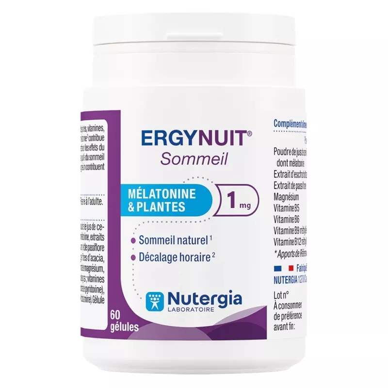 ErgyNuit® Sommeil Nutergia - Sommeil naturel - 60 gélules